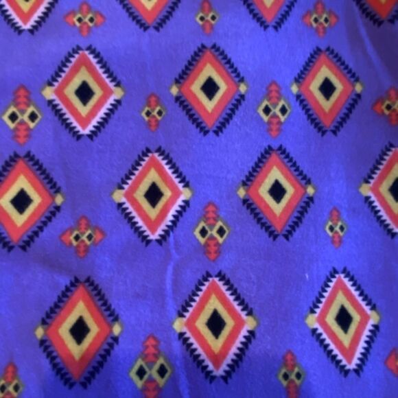 1251 LuLaRoe Leggings Size OS Purple Black Diamond Abstract Print New - Picture 2 of 4